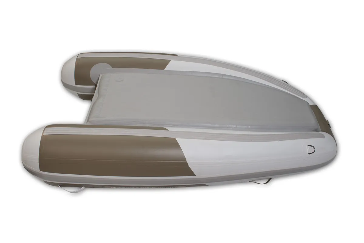 3D Tender Fastcat 280: Opblaasboot van bovenaf gezien