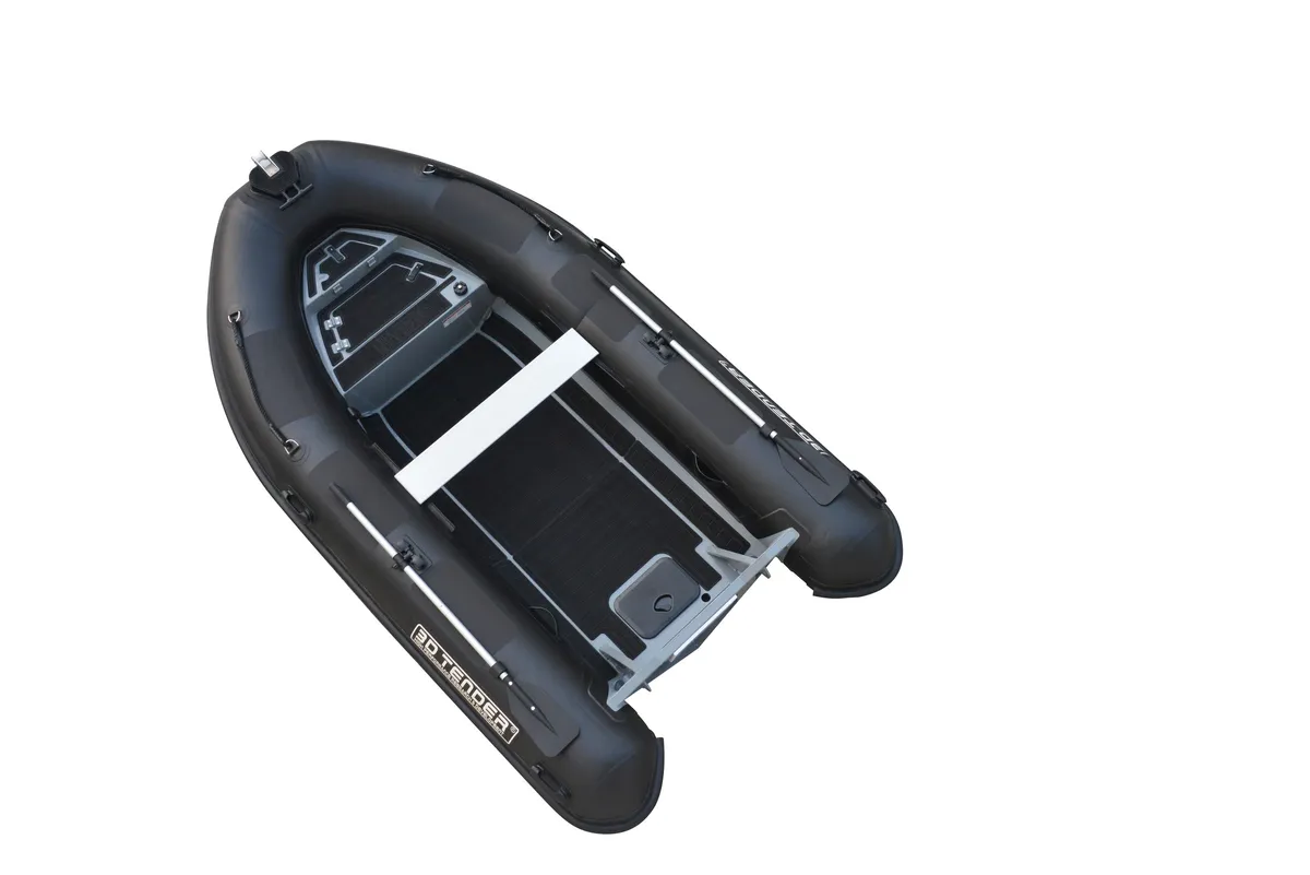 3D Tender Nividic 360: Opblaasboot van bovenaf gefotografeerd