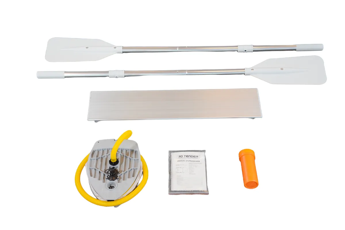 3D Tender Superlight Twin Air 290: Boot accessoires peddels pomp handleidin