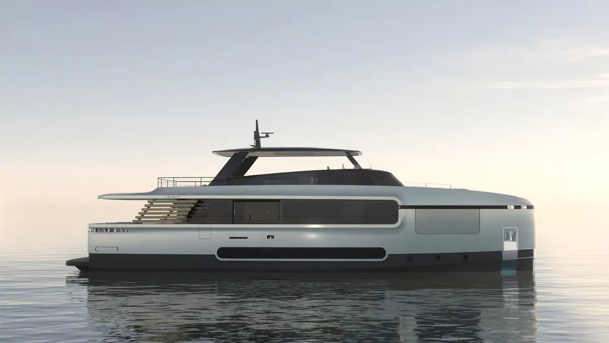 Azimut Magellano 27M: Boot van buiten render
