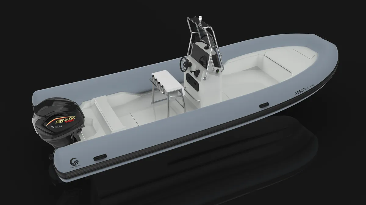 Capelli Tempest 750 Fishing: Rib boot met console