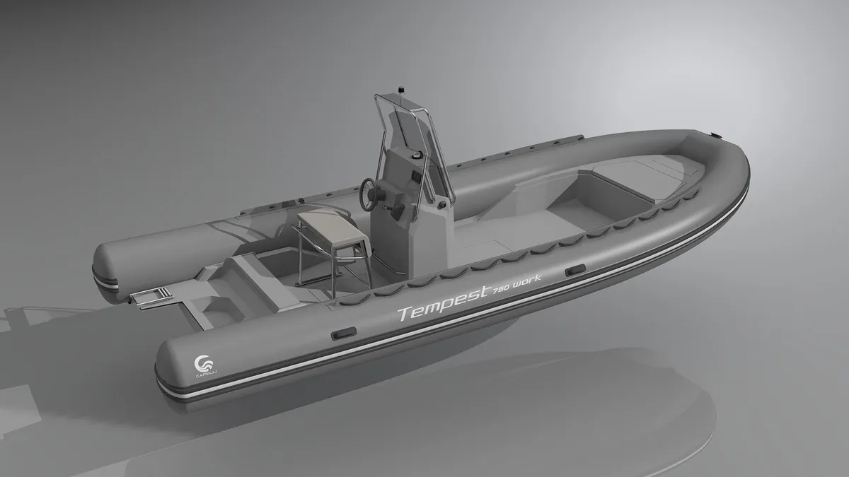 Capelli Tempest 750 Work: Rubberboot 3d render studio