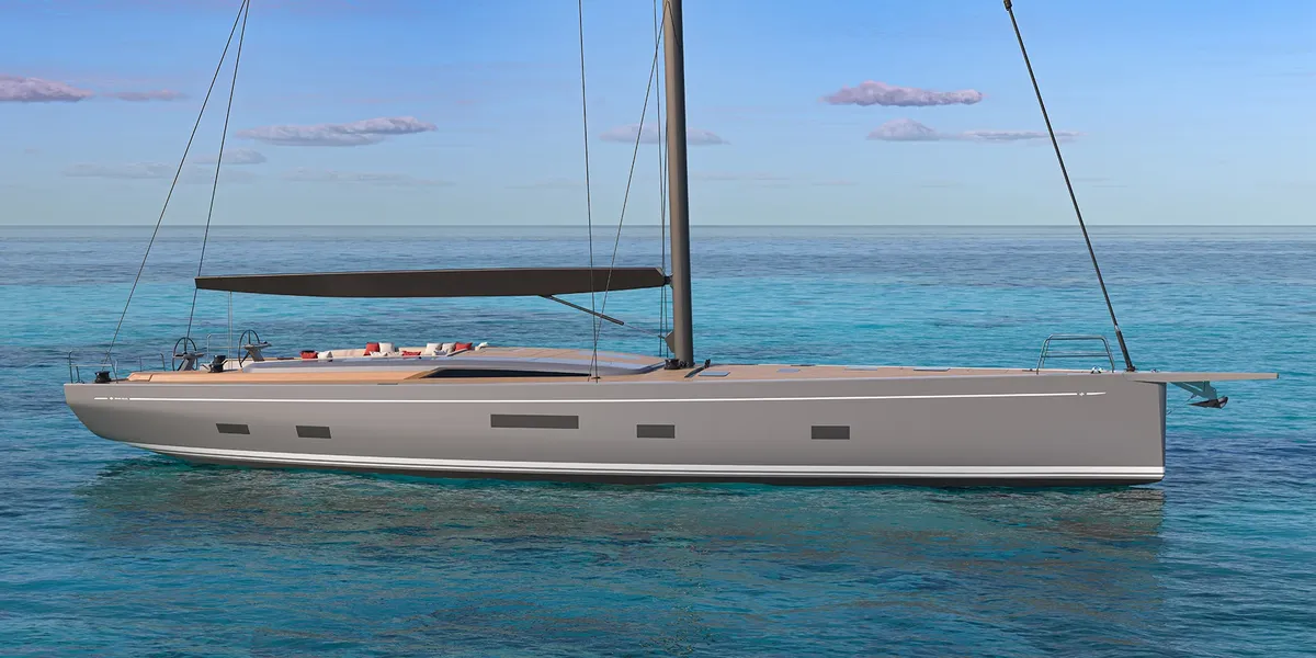 Grand Soleil Plus 80 Performance: Zeiljacht drijvend op zee