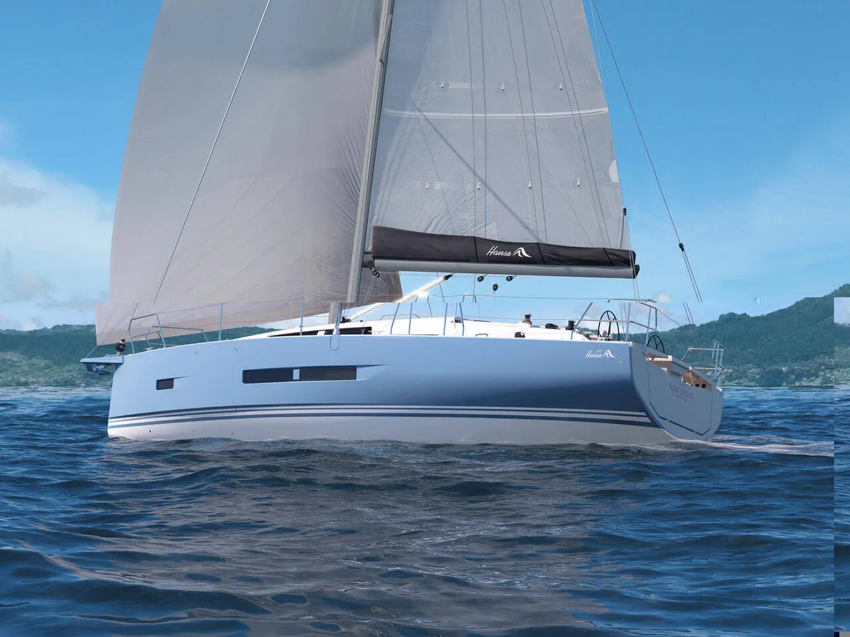 Hanse Yachts 360: Zeilboot varend op zee