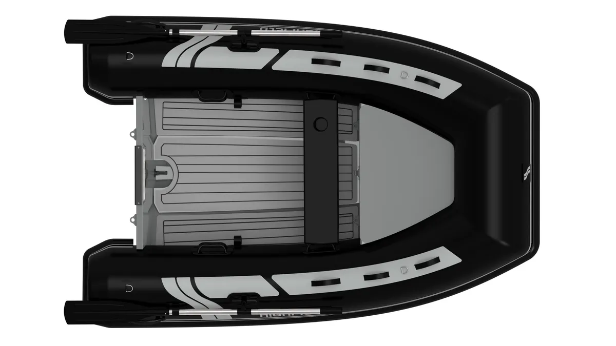 Highfield Boats Classic 260: Opblaasboot van bovenaf gezien
