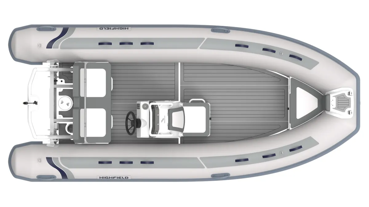 Highfield Boats Classic 460: Boot van bovenaf gezien