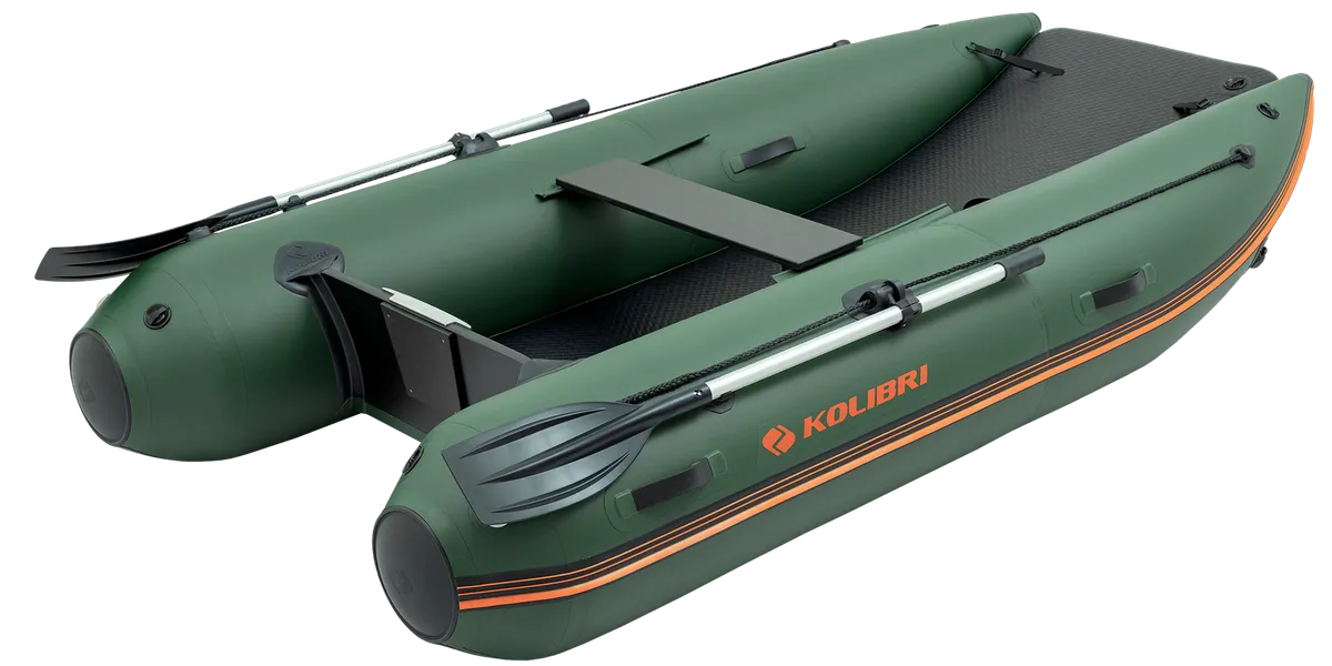 Kolibri KM-300CM: Opblaasboot met peddel en roeispanen