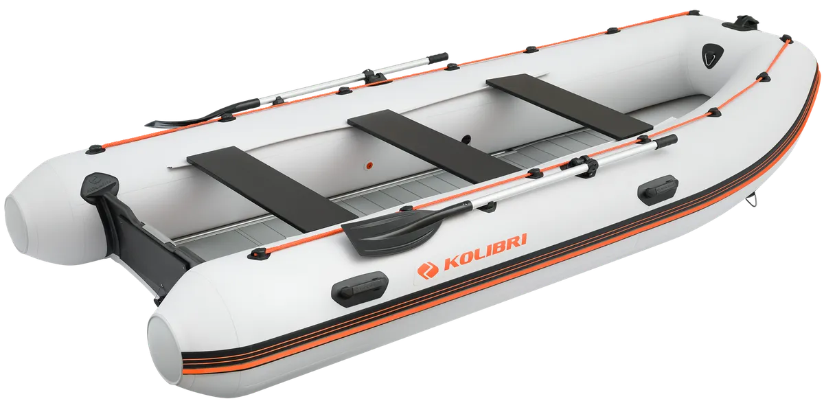Kolibri KM-400DSL: Opblaasboot met peddels en bankjes