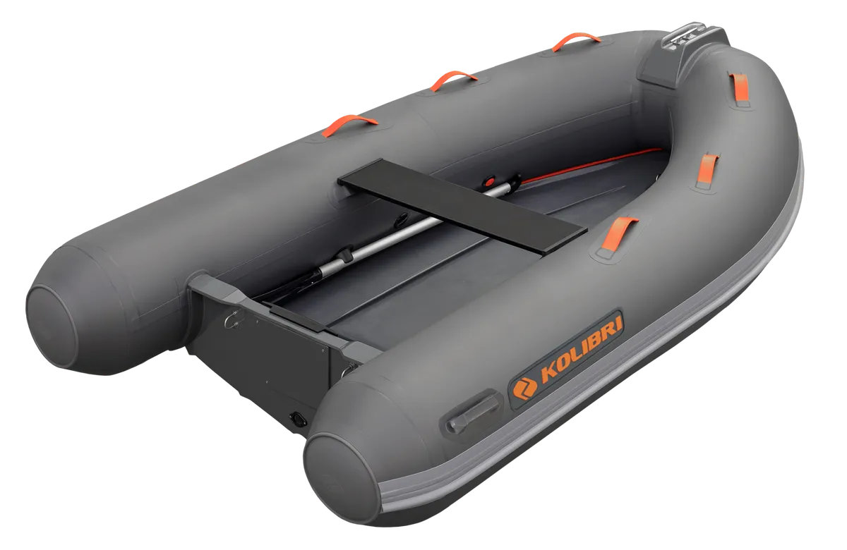 Kolibri W270LT: Opblaasboot met roeispaan en motorbevest