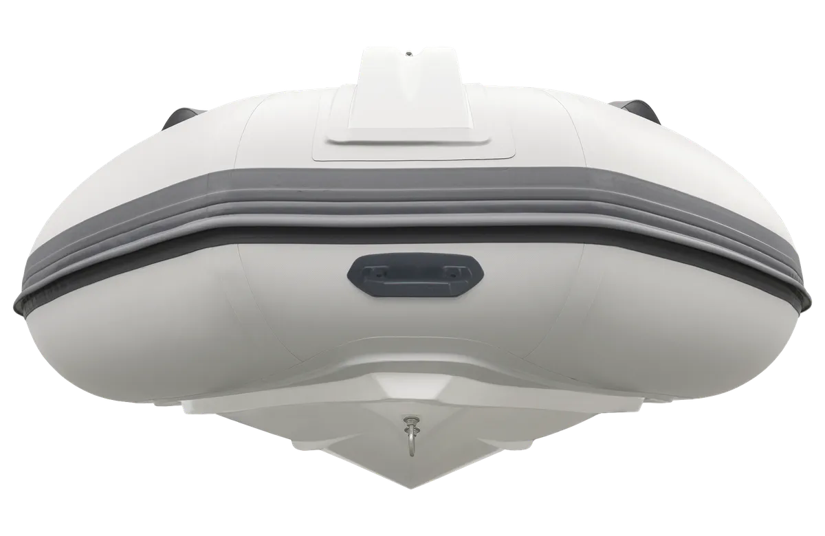 Kolibri W310LT: Rubberboot vanaf voorkant gefotografeerd
