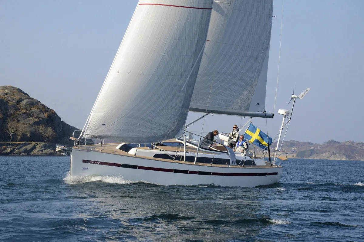 Najad N395 AC: Zeilend