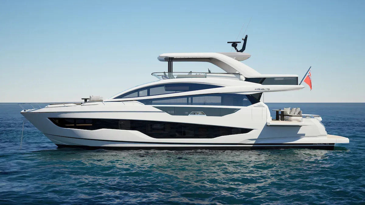 Pearl Yachts Pearl 73: Zijaanzicht op zee