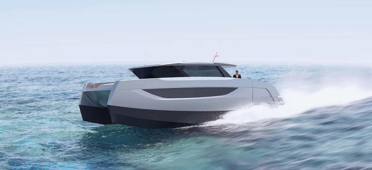 Sunreef Yachts 44 Ultima: Boot varend op zee