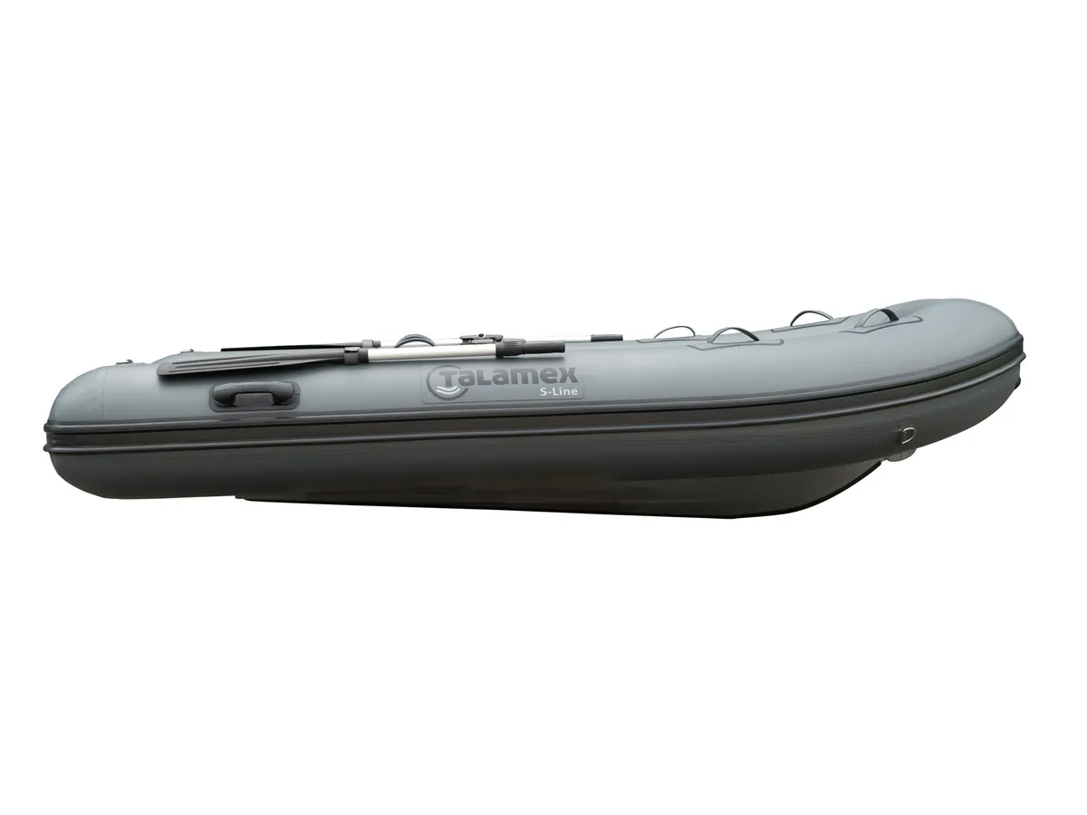 Talamex S-Line 350: Opblaasboot met peddel zijaanzicht